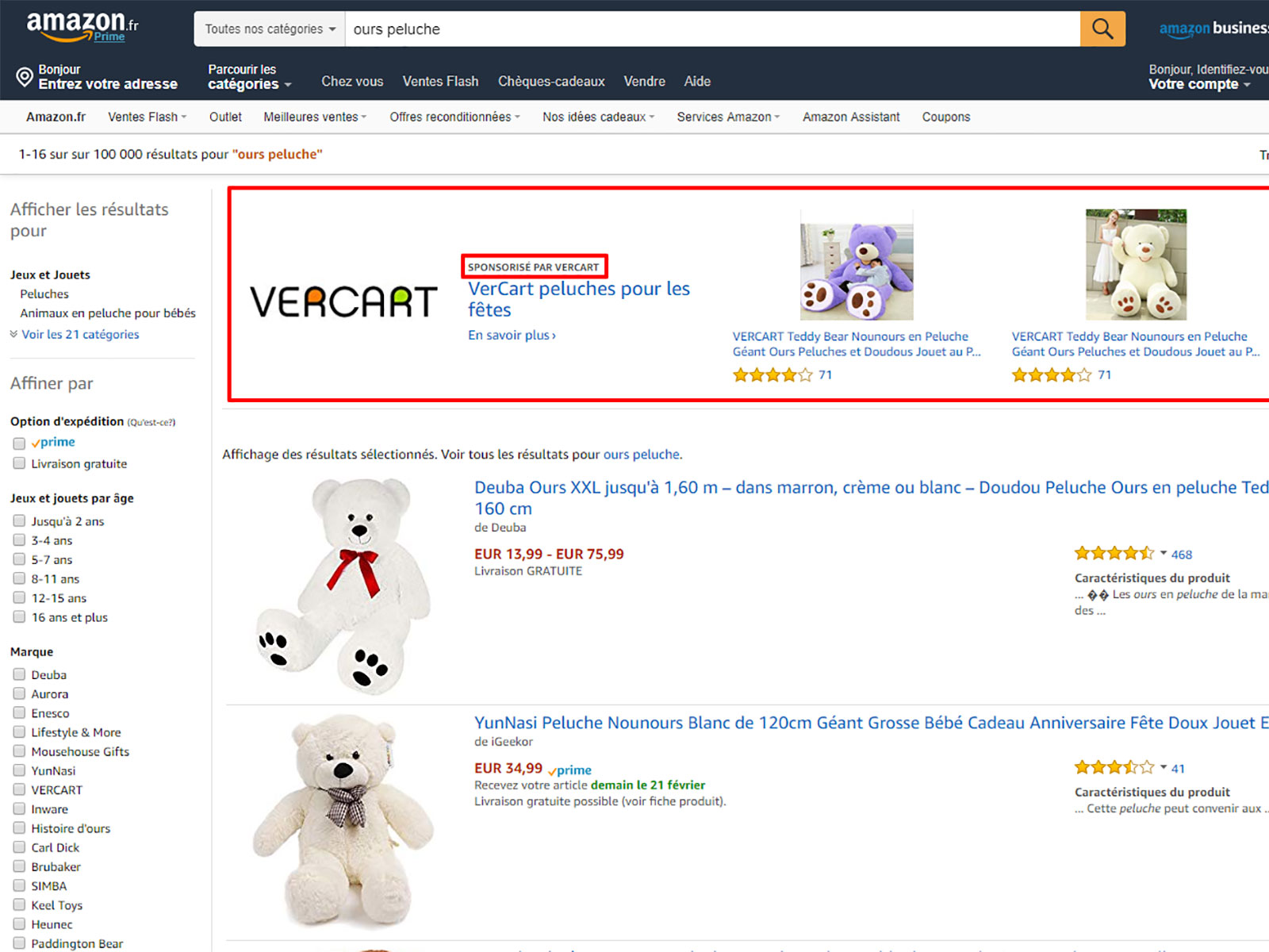 Amazon ads SEA
